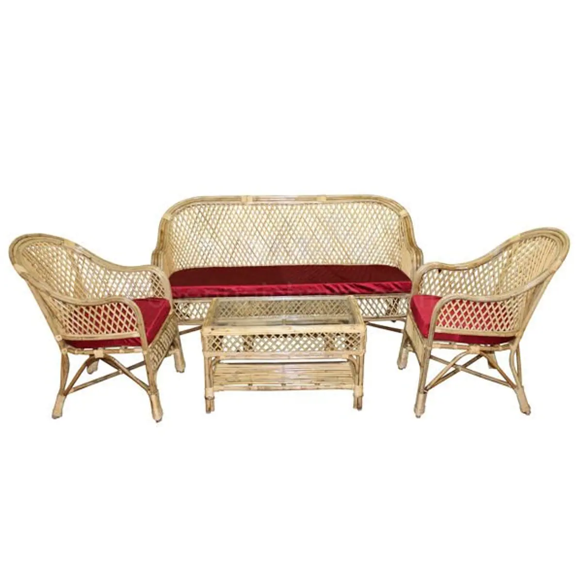 Raytan Bamboo Super Sofa Set with 2 Seater And 1 Table SM-89